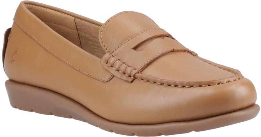 Hush Puppies Shelby Leren Dames Tan Instappers
