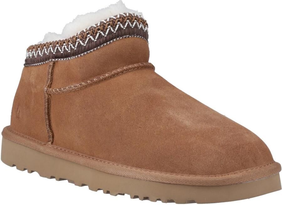 Hush Puppies Sloane Dames Suède Tan Pantoffels