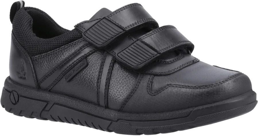 Hush Puppies SPENCER Jongens Leren Schoolschoenen Zwart