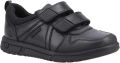 Hush Puppies SPENCER Jongens Leren Schoolschoenen Zwart - Zwart