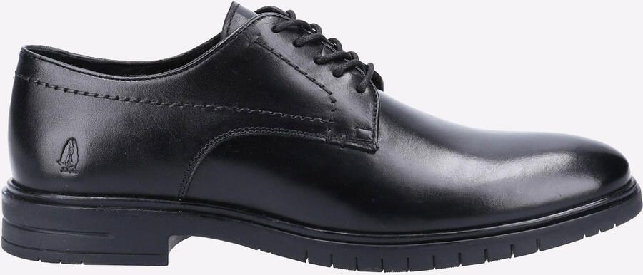 Hush Puppies Sterling Zwarte Leren Veterschoenen Voor Heren