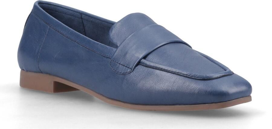 Hush Puppies Sutton Leren Dames Navy Instappers
