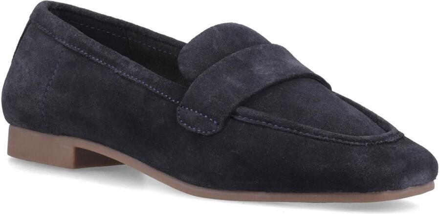 Hush Puppies Sutton Suède Leren Dames Navy Instappers