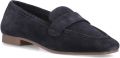 Hush Puppies Sutton Suède Leren Dames Navy Instappers - Marineblauw