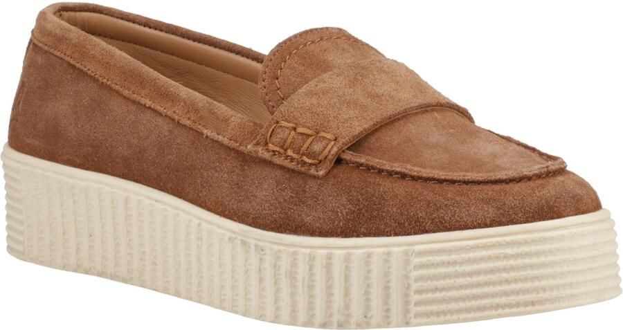 Hush Puppies Tamara Suède Dames Tan Loafers