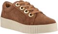 Hush Puppies Tamsin Suède Dames Tan Sneakers - Cognac