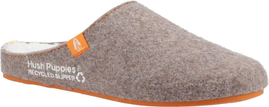 Hush Puppies The Good 90% Gerecycled RPET Polyester Herenpantoffels Bruin