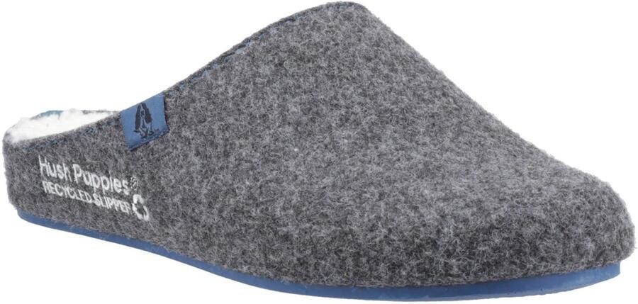 Hush Puppies The Good Slipper 90% Gerecycled Rpet-polyester Heren Pantoffels In Antraciet