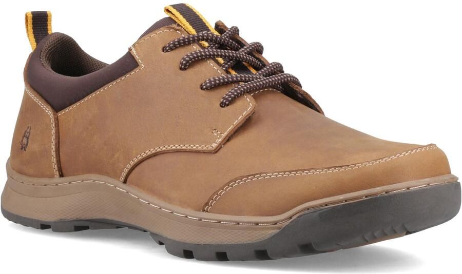 Hush Puppies THOM VETERSCHOEN Leer Heren Tan Standaard Veterschoenen