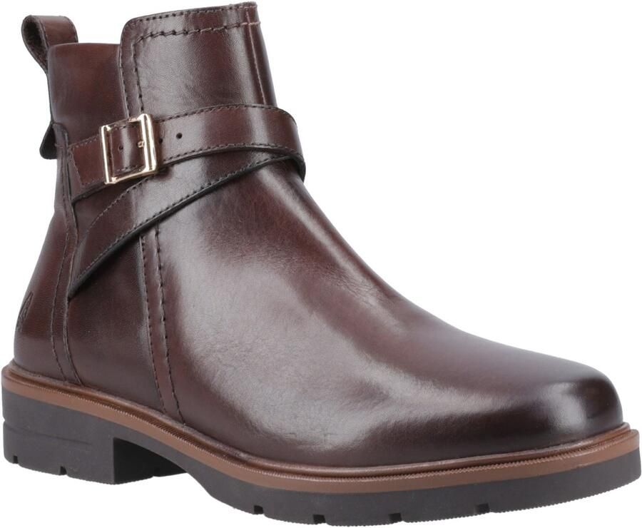 Hush Puppies Tove Leren Dames Bruine Laarzen