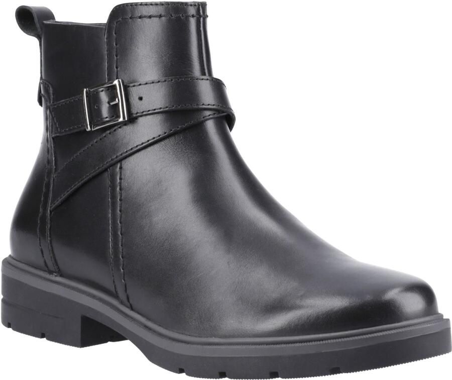 Hush Puppies Tove Leren Dames Zwarte laarzen