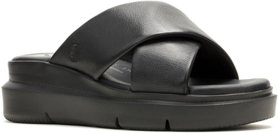 Hush Puppies Uplift Leren Dames Zwarte Sandalen