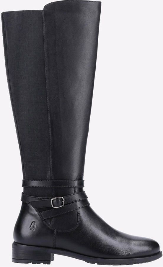 Hush Puppies Vanessa Leren Dames Zwart High Heeled Kniehoge Laarzen