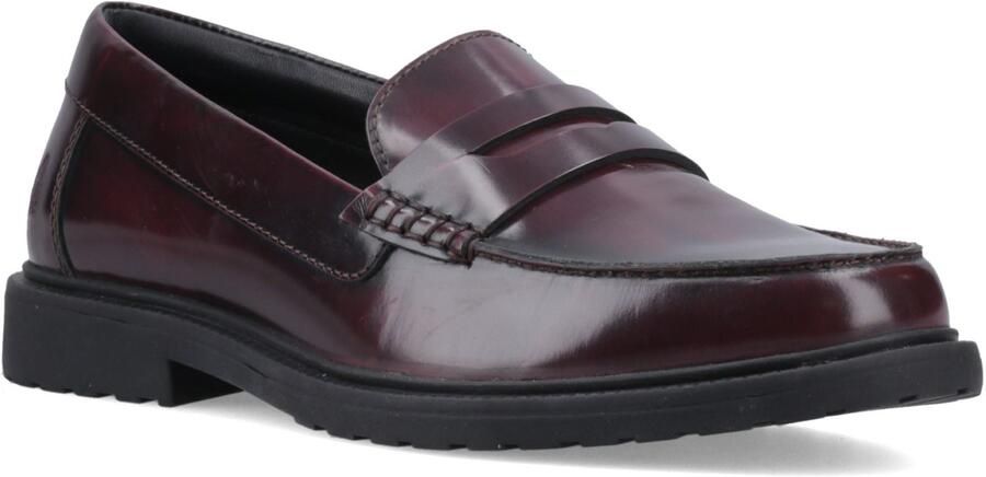 Hush Puppies Verity Instappers Leer Dames Pruim Slippers