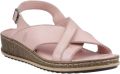 Hush Puppies Vrouwen dames Elena Leren Wigsandaal (Blush) - Blush
