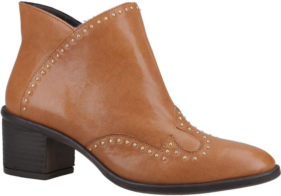 Hush Puppies Waverly Leren Dames Laarzen In Het Bruin