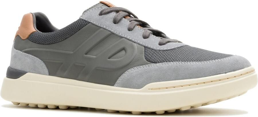 Hush Puppies Wes HP Sneakers Suède Heren Charcoal Trainers