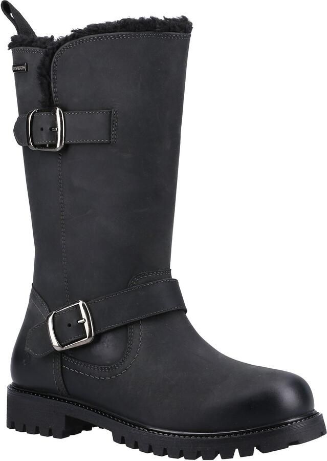 Hush Puppies Winnie Leren Vrouwen Laarzen Zwart