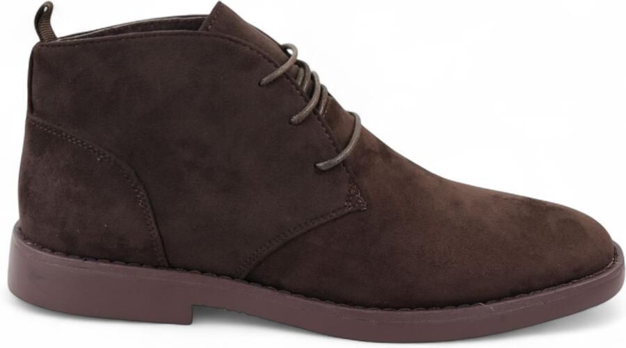 Infinity Leather Bruine Premium Desert Style Suède Chukka Boots voor Heren