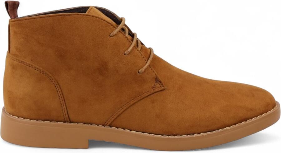 Infinity Leather Heren bruine premium woestijn suède chukka boots