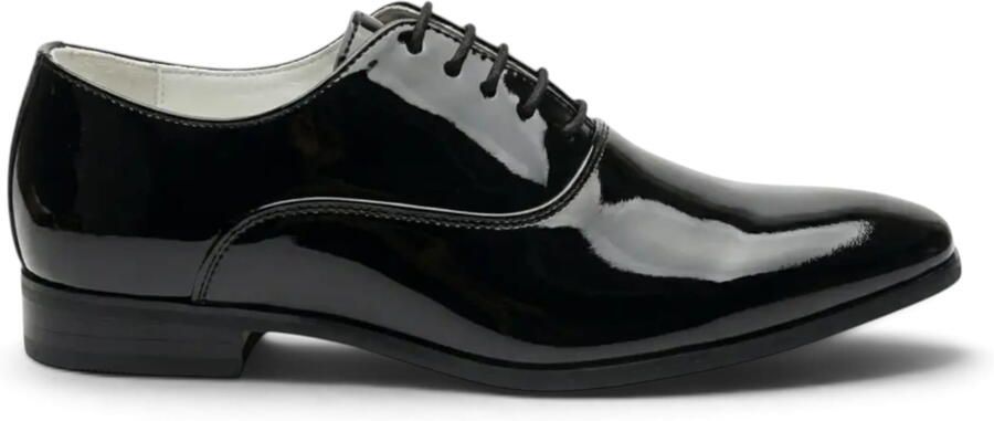 Infinity Leather Heren Zwarte Formele Patenten PU Leren Oxford Dresschoenen M64340
