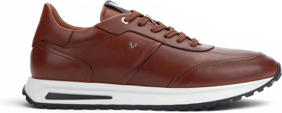 Infinity Leather Martinelli Bruine Leren Sneakers Trainer Veterschoenen Hanbury
