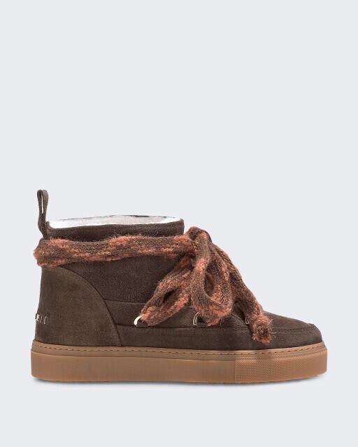INUIKII Dames laars suede knot dark brown