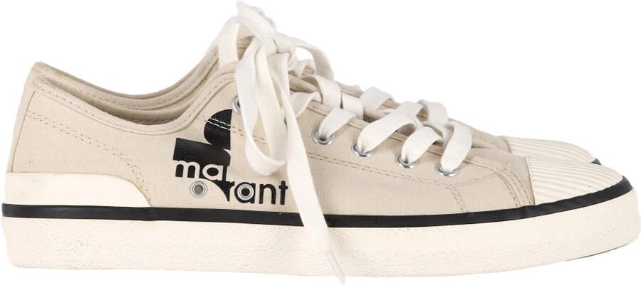 Isabel Marant Pre-owned Isabel Marant Binko Sneakers In Beige Canvas