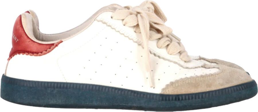 Isabel Marant Pre-owned Isabel Marant Bryce Veterschoenen in Witte Leer en Suède