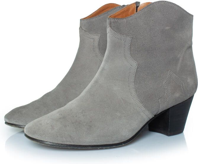Isabel Marant Pre-owned Isabel Marant Western suède laarzen in grijs
