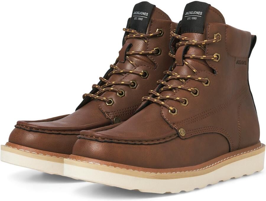 Jack & jones Archway Moc Polyurethaan Heren Cognac Enkellaarzen