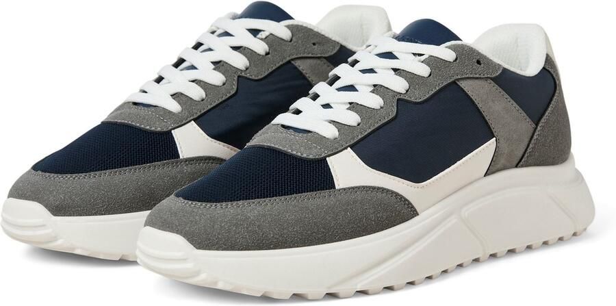 Jack & jones Aspire Runner Polyurethaan Heren Castlerock Navy Blazer Sneakers
