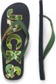 Jack & jones Heren teenslippers jfwlogo palm print donkerblauw groen - Veelkleurig