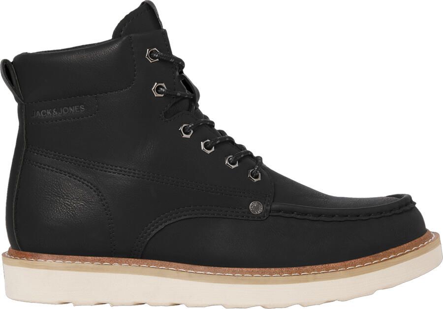 Jack & jones Jack And Jones Heren Archway Moc Toe Enkellaarsjes (Antraciet)