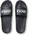 Jack & jones Jfwollie slider logo badslipper antraciet - Grijs