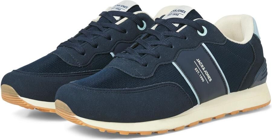 Jack & jones Spirit Runner Polyurethaan Heren Navy Blazer Glacier Ice Sneakers