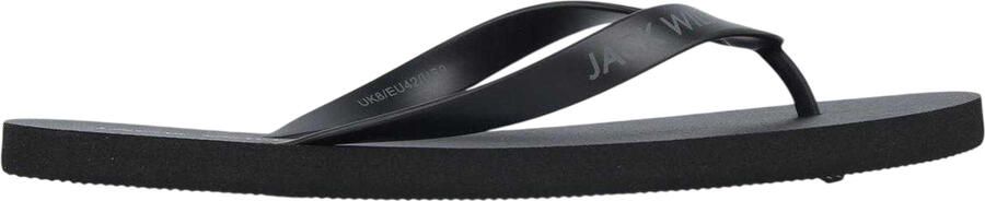 Jack Wills Unisex rubberen casual platte teenslippers voor volwassenen (Zwart)