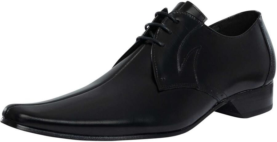 Jeffery West Derby Gepolijste Leren Schoenen Zwart