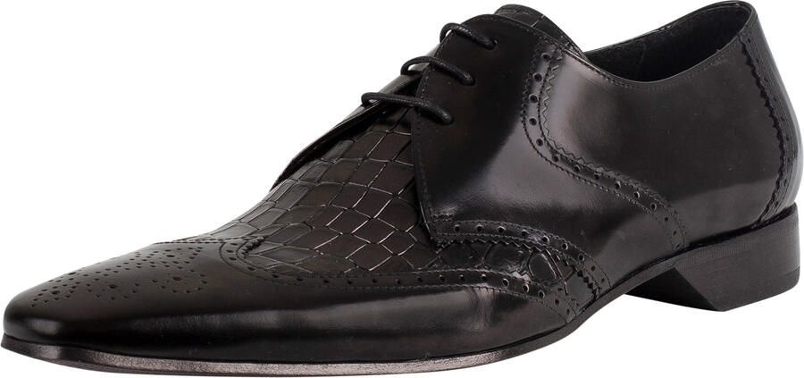 Jeffery West Leren Derby-Schoenen Zwart