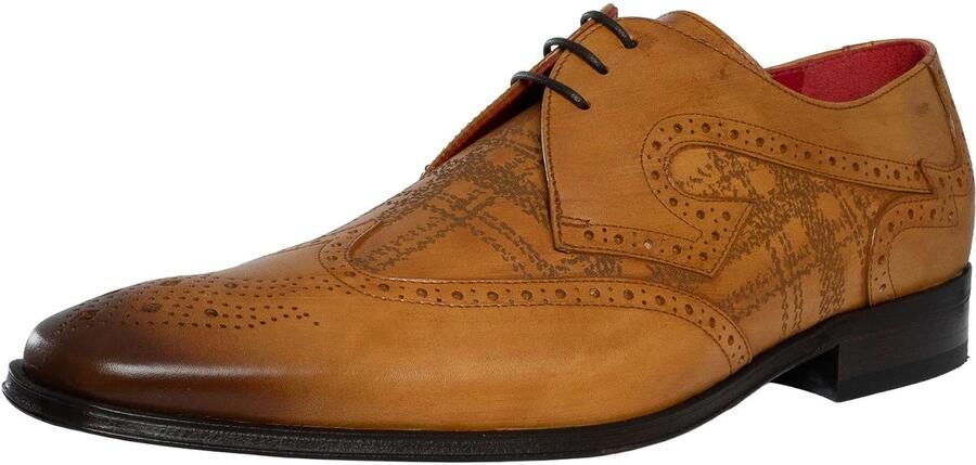 Jeffery West Schotse Leren Derby-Schoenen Bruin