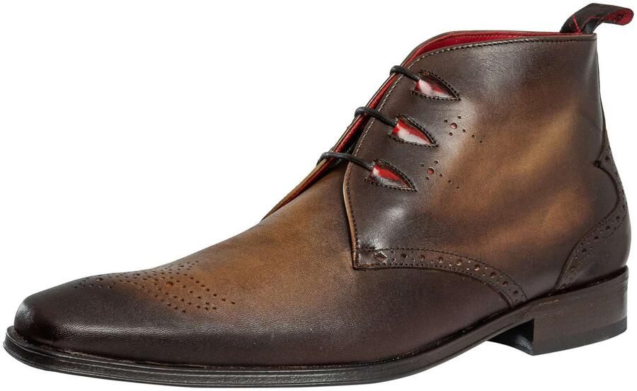 Jeffery West Vintage Chukka Leren Laarzen Bruin