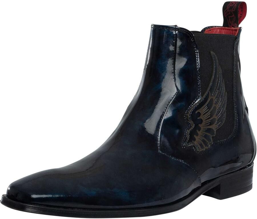 Jeffery West Wings Leren Chelsea-Laarzen Blauw
