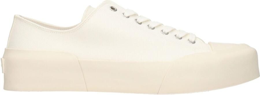 Jil Sander Beigekleurige Stof Lage Sneakers