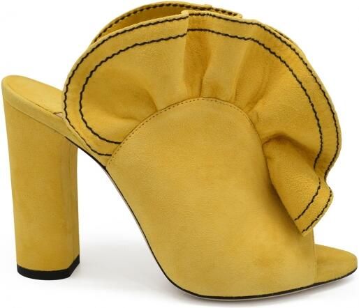 Jimmy Choo Haile 100 Muiltjes Geel