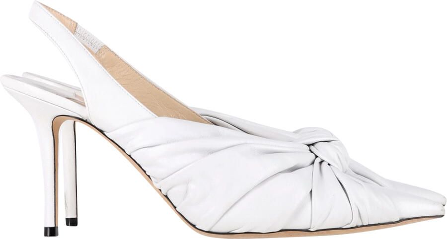 Jimmy Choo Pre-owned Jimmy Choo Annabell Slingback Sandalen in Wit Leder