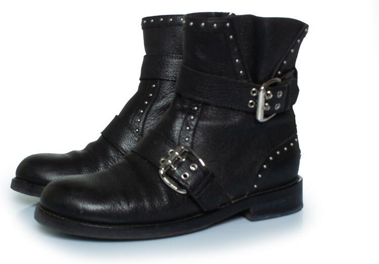 Jimmy Choo Pre-owned Jimmy Choo Blyss leren enkellaarsjes met studs