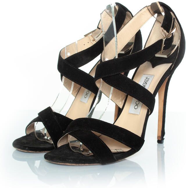 Jimmy Choo Pre-owned Jimmy Choo suède sandalen met bandjes
