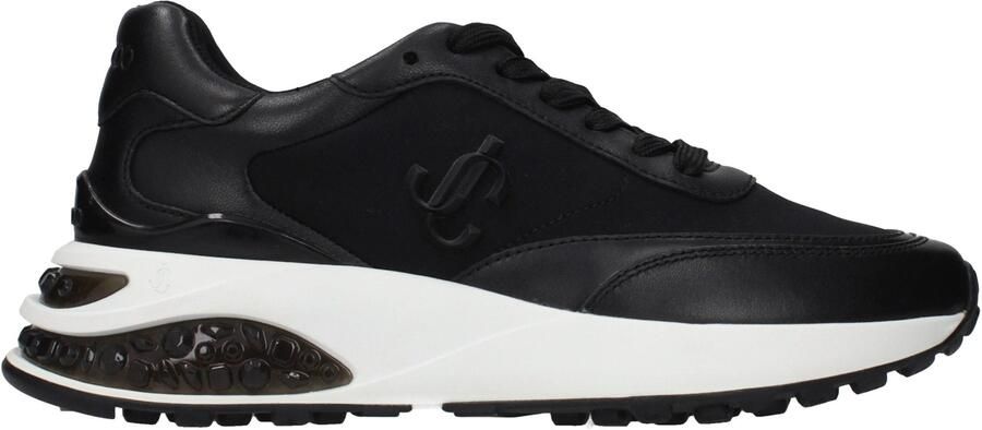 Jimmy Choo Zwarte Stoffen Sport Sneakers