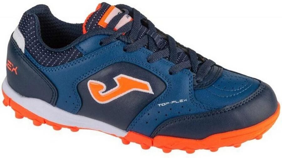 Joma Kinder Kids Top Flex 2433 Voetbal Kunstgras Voetbalschoenen (Marineblauw Oranje)