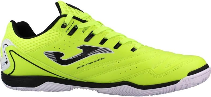 Joma Maxima-zaalvoetbalschoenen voor heren met verstevigde neus (Fluorescerend Geel Zwart)